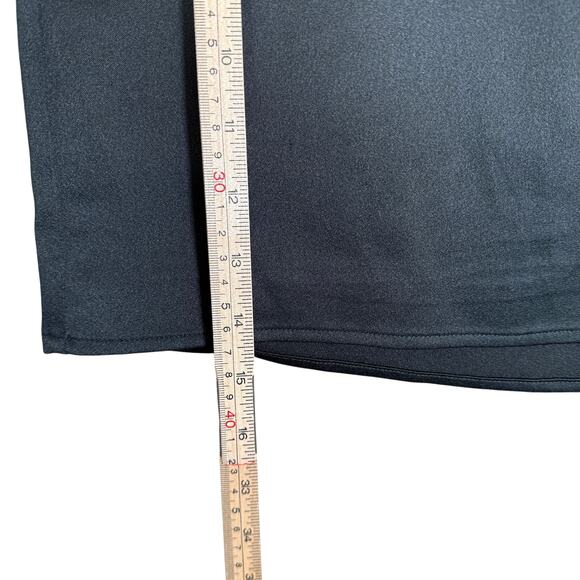 Abercrombie & Fitch Satin Mini Skirt Black Slit Skirt Y2K Clueless Style | Small - Picture 8 of 8